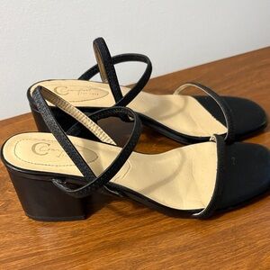 Comfort Plus by Predictions Black Heeled Sandals